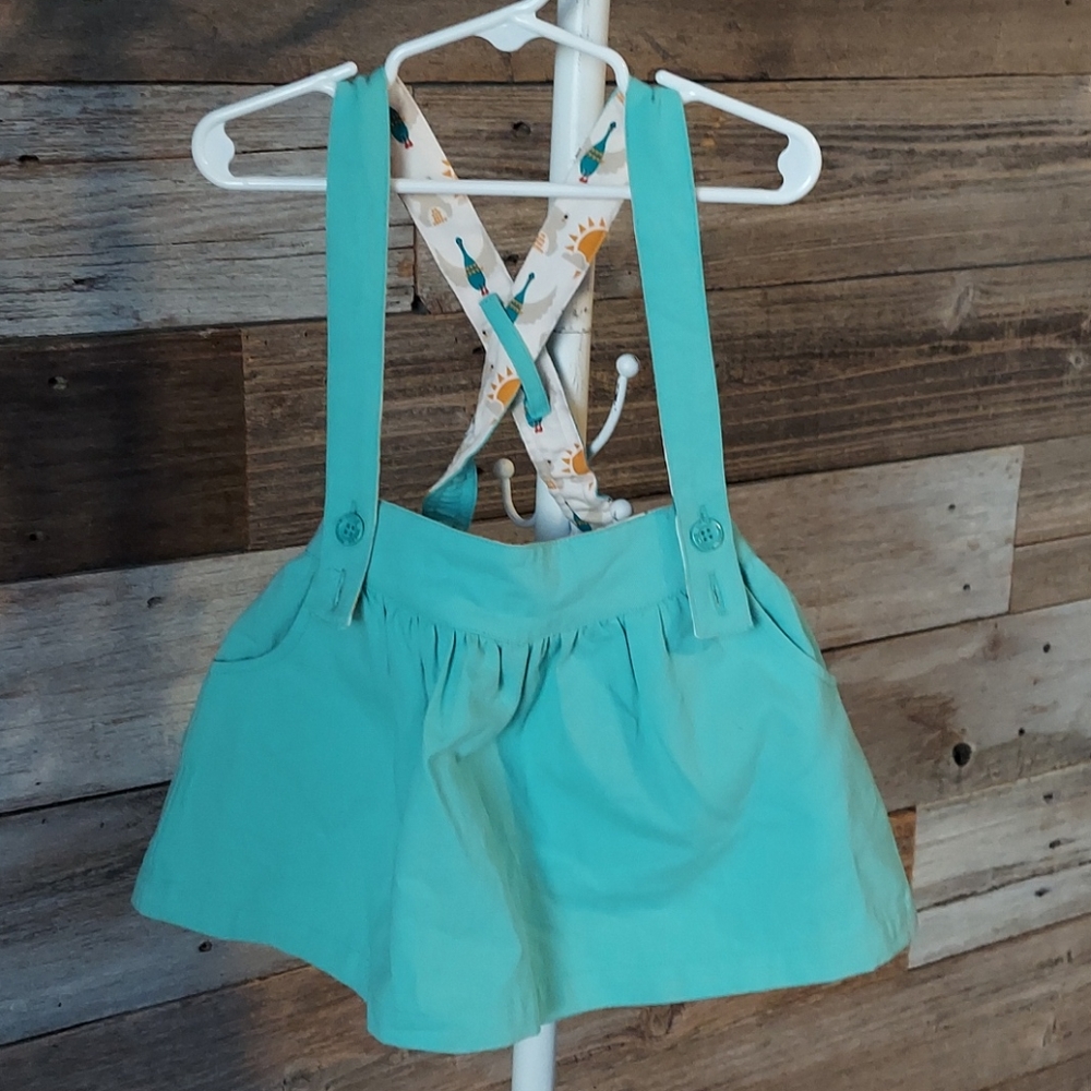 Little Green Radicals overall Skirt mint green